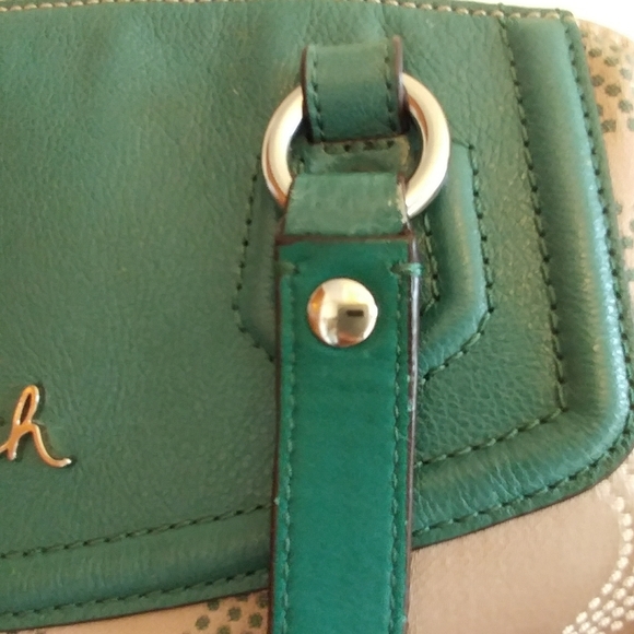 Coach Ashley Dotted OP Art North South Satchel Bag - Picture 10 of 16